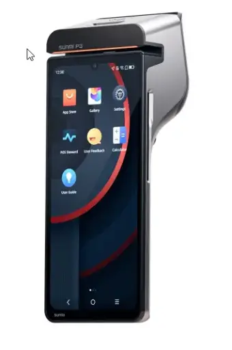 SUNMI P3 – Terminal Mobile 6.75" HD+ | Quad-Core 2.0 GHz | 2GB RAM + 32GB ROM